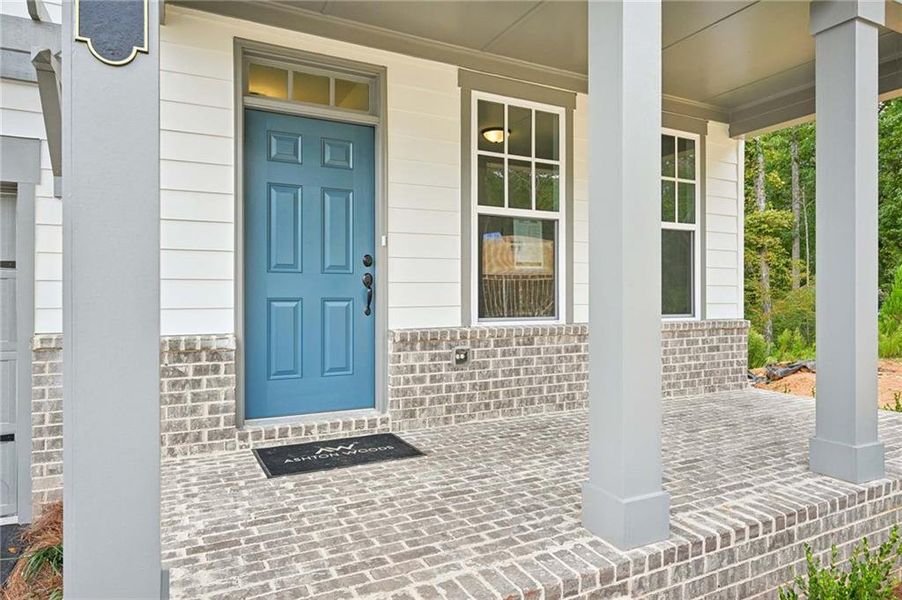Exterior details and patio area of a home in Creekside, Dawsonville (Image 3).