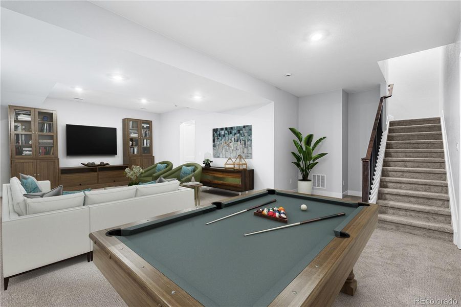 Furnished interior view inside a new home in Stargaze at Solstice, Littleton (Image 34).