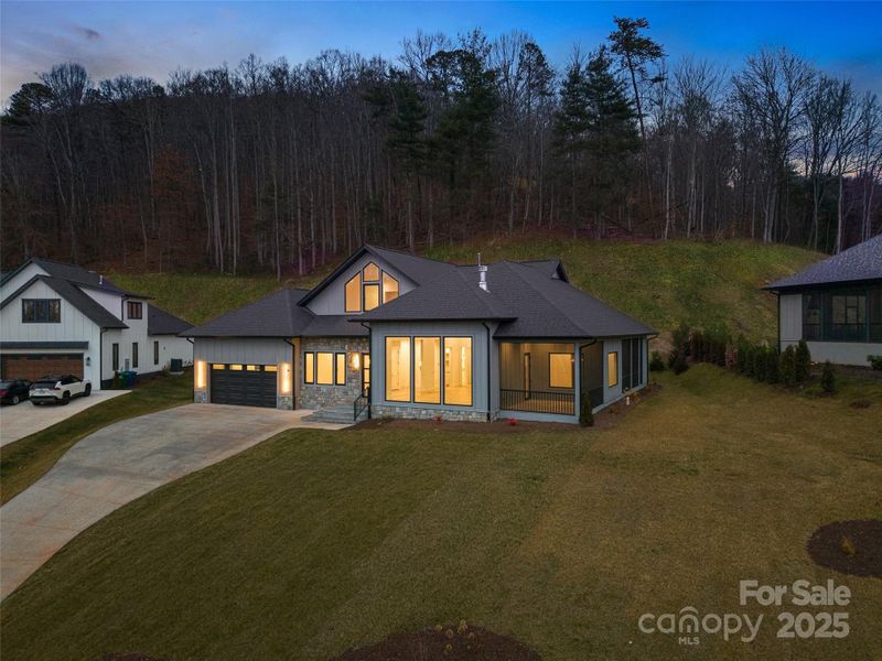 Exterior details and patio area of a home in , Candler (Image 32).