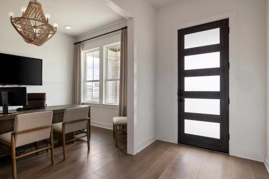 Furnished interior view inside a new home in Lariat, Liberty Hill (Image 7).