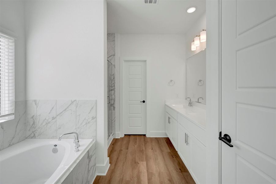 Furnished interior view inside a new home in Marvida, Cypress (Image 12).