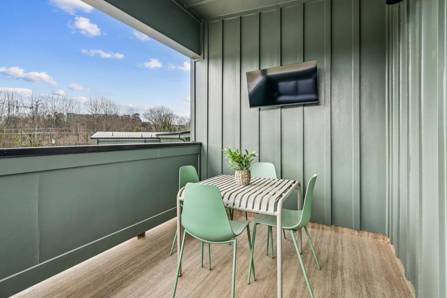 Exterior details and patio area of a home in , Atlanta (Image 31).