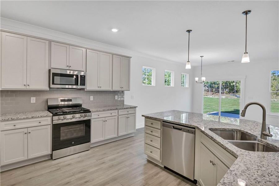 Furnished interior view inside a new home in Villas at Dawsonville, Dawsonville (Image 14).