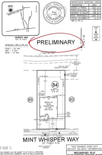 GLT84 Prelim Plot plan