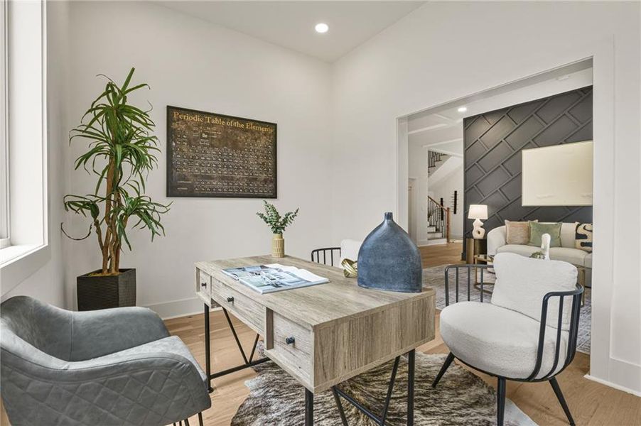 Furnished interior view inside a new home in , Atlanta (Image 13).