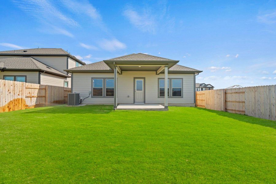 Rear of Home and Private Backyard Rear of Home and Private Backyard