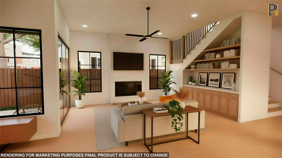 Furnished interior view inside a new home in , Katy (Image 6).