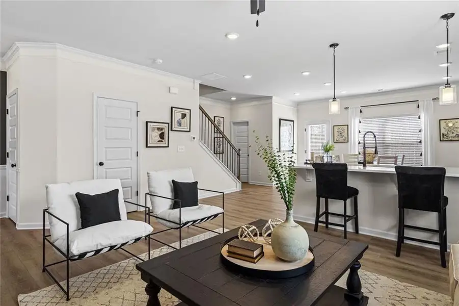 Furnished interior view inside a new home in Trinity Station, Auburn (Image 11).