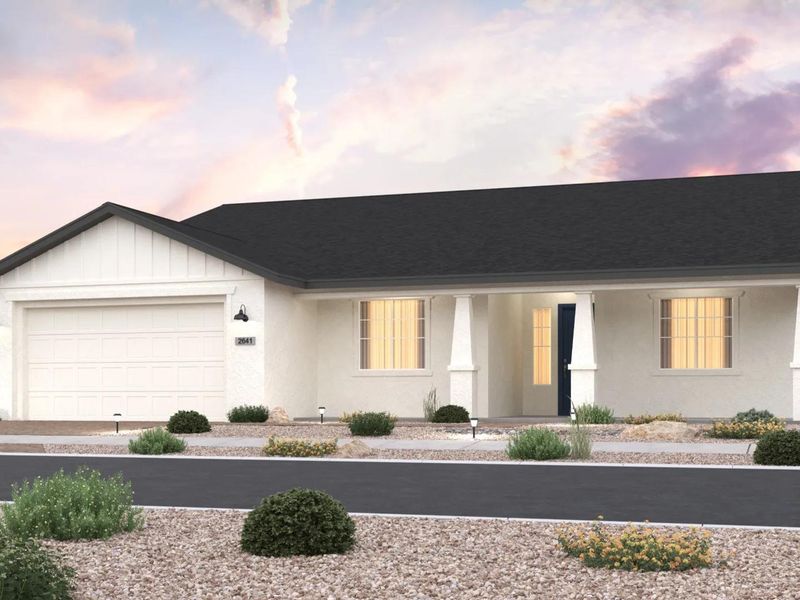 Representative exterior photo of a completed home built from the The Sunrise II by Davidson Homes LLC in Westwood, Prescott, AZ (Image 6). Representative exterior photo of a completed home built from the The Sunrise II by Davidson Homes LLC in Westwood, Prescott, AZ (Image 6).