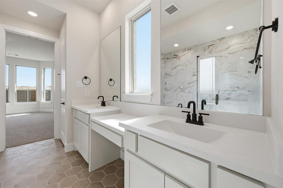 Furnished interior view inside a new home in Wildflower Ranch, Justin (Image 10).