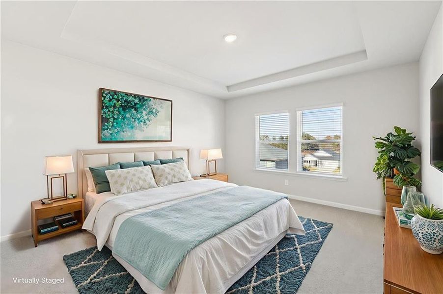 Furnished interior view inside a new home in Preserve at Mountain Creek, Pendergrass (Image 9).
