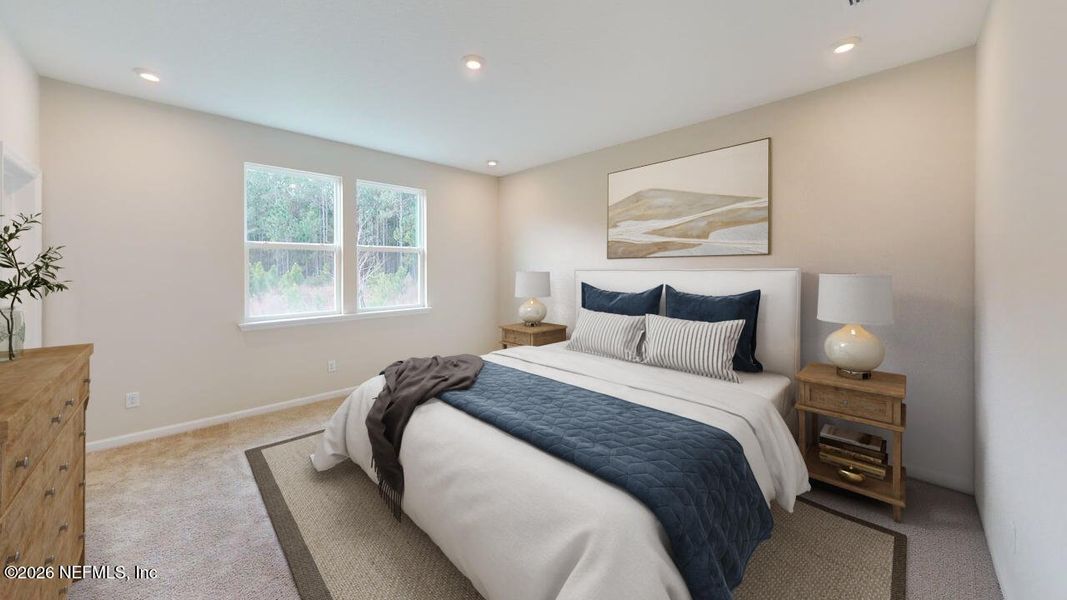 Furnished interior view inside a new home in Lakes at Bella Lago, Green Cove Springs (Image 11).