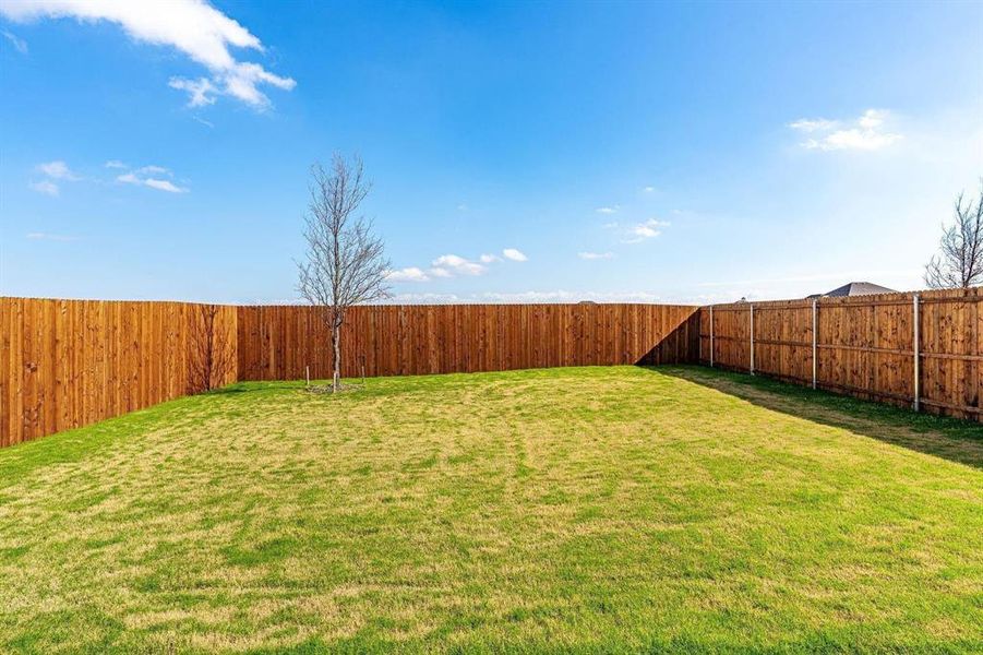 View of fenced backyard View of fenced backyard