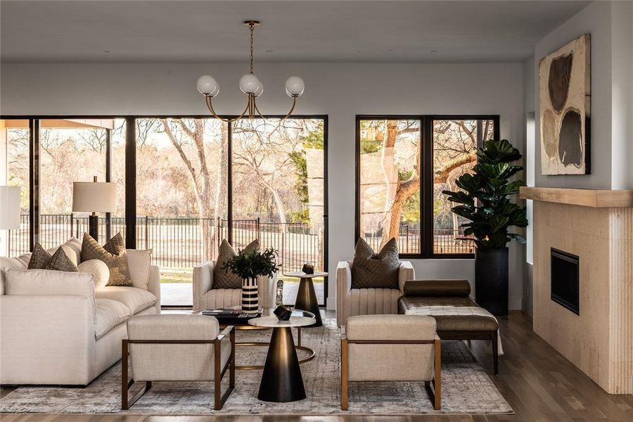 Furnished interior view inside a new home in , Dallas (Image 15).
