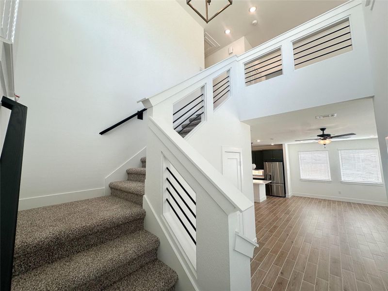 Furnished interior view inside a new home in Sienna, Missouri City (Image 13). Furnished interior view inside a new home in Sienna, Missouri City (Image 13).