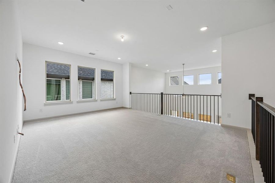 Light, bright and open, this lovely game room is the perfect place to host those big game day parties!