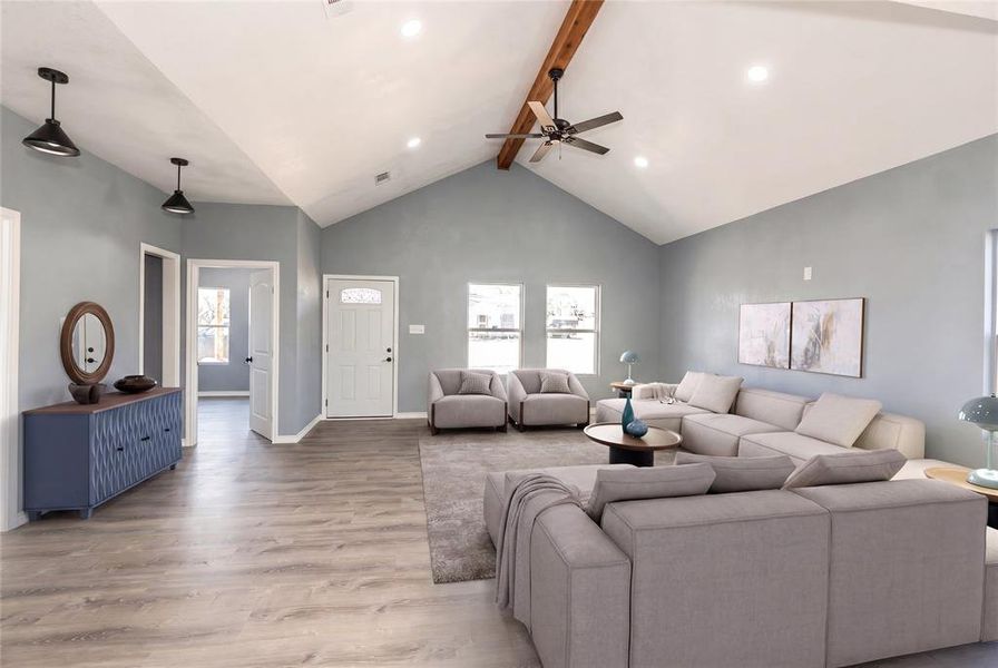 Furnished interior view inside a new home in , Nocona (Image 13).