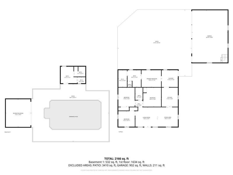 2D floor plan layout of this home in , Resaca, GA (Image 4).