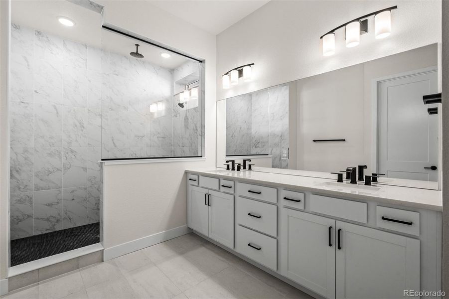 Furnished interior view inside a new home in Wolf Ranch - Enclave Collection, Colorado Springs (Image 10).