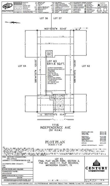 2D floor plan layout of this home in Valor Park, Bay City, TX (Image 4).