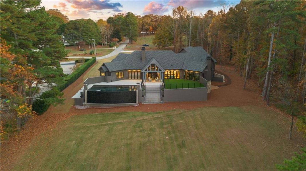 Exterior details and patio area of a home in , Flowery Branch (Image 38).