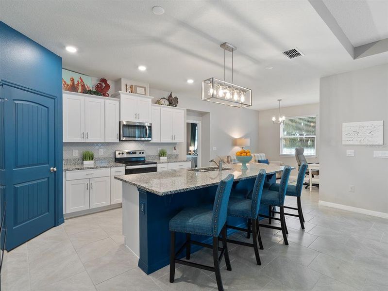 Furnished interior view inside a new home in Kindred, Kissimmee (Image 8). Furnished interior view inside a new home in Kindred, Kissimmee (Image 8).