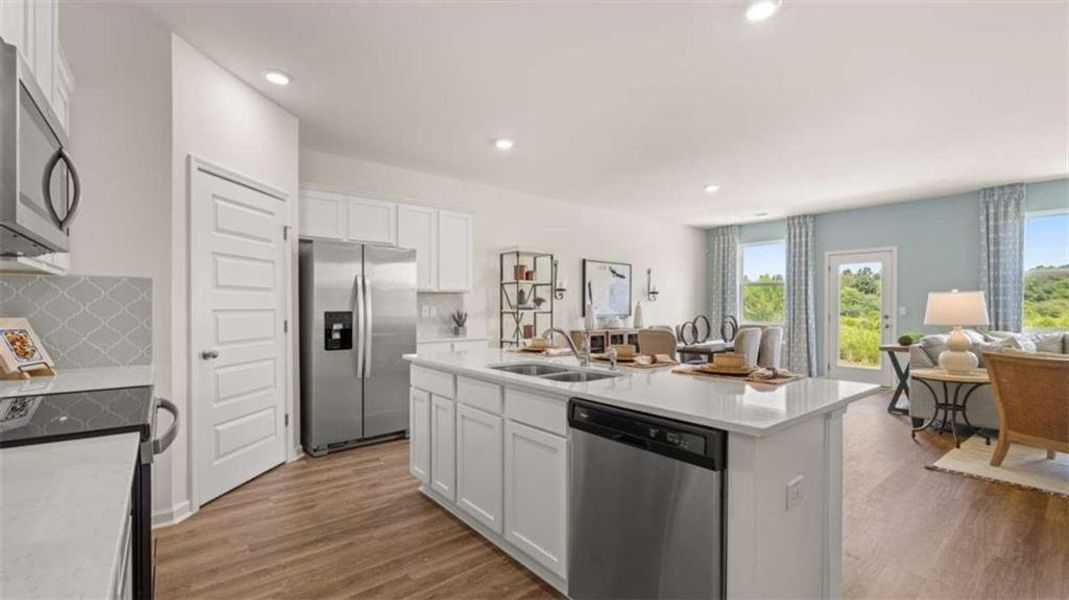 Furnished interior view inside a new home in The Preserve at Agricultural Village, Perry (Image 24).