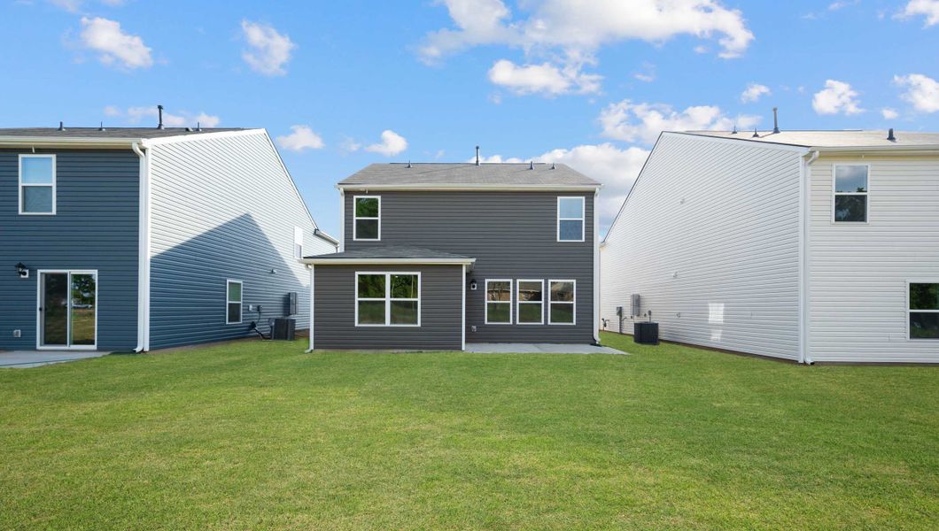 Front exterior of a new home in Harrier Point, Woodruff, SC, highlighting curb appeal (Image 19).