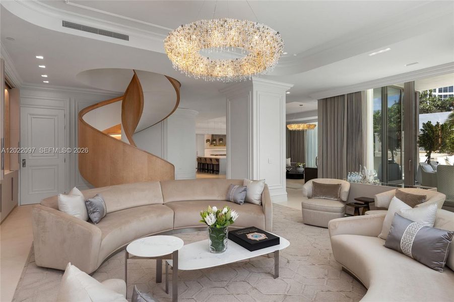 Furnished interior view inside a new home in , Sunny Isles Beach (Image 7).