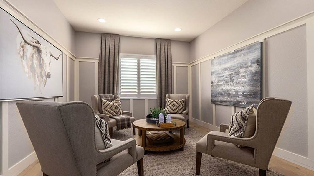 Representative furnished interior of a home built from the 50R3 by Taylor Morrison in Ravenna at Rancho Mercado, Surprise (Image 11).