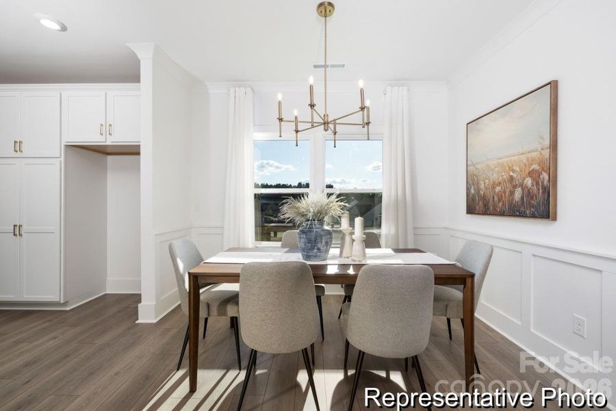 Furnished interior view inside a new home in Whispering Hills, Locust (Image 9).