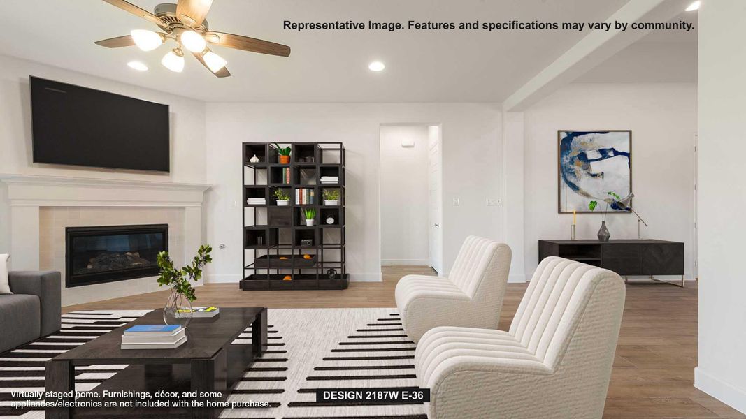 Furnished interior view inside a new home in Juniper Springs, Lockhart (Image 4).