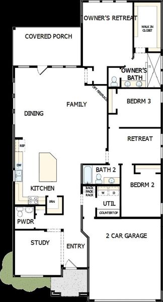 2D floor plan layout of this home in The Preserve at Five Oaks, Lebanon, TN (Image 2). 2D floor plan layout of this home in The Preserve at Five Oaks, Lebanon, TN (Image 2).