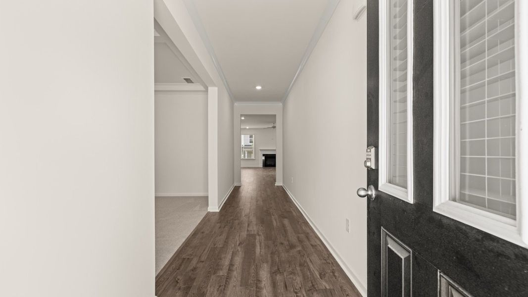 Representative unfurnished interior of a home built from the Hampshire by D.R. Horton in The Gates at Pates Creek, Hampton (Image 18). Representative unfurnished interior of a home built from the Hampshire by D.R. Horton in The Gates at Pates Creek, Hampton (Image 18).