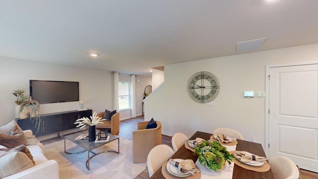 Furnished interior view inside a new home in Cardinal Creek, Charlotte (Image 9).