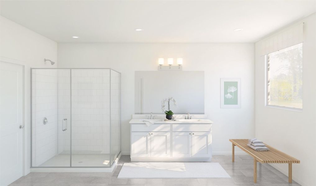 Furnished interior view inside a new home in Oakberry Trails, Waller (Image 10).