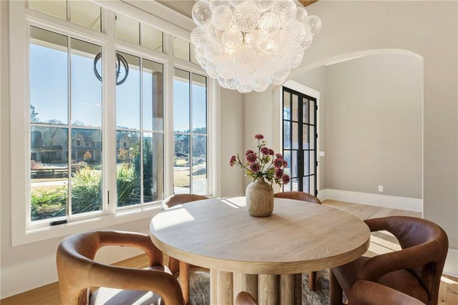 Furnished interior view inside a new home in , Alpharetta (Image 10).