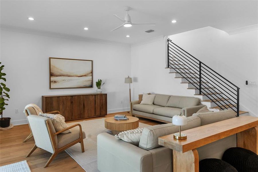 Furnished interior view inside a new home in , Tampa (Image 7). Furnished interior view inside a new home in , Tampa (Image 7).