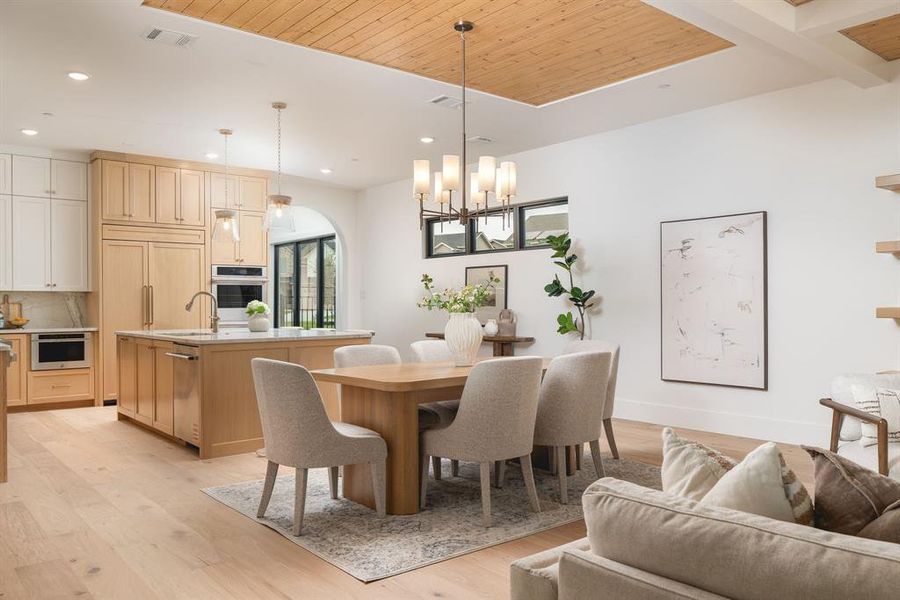Furnished interior view inside a new home in Dove Station, Grapevine (Image 16).