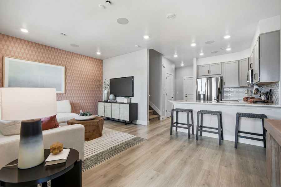 Representative furnished interior of a home built from the Backcountry by Taylor Morrison in Trailstone, Arvada (Image 4).