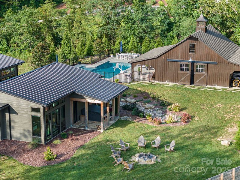 Front exterior of a new home in , Hendersonville, NC, highlighting curb appeal (Image 22).