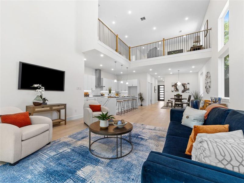 Furnished interior view inside a new home in , Dallas (Image 35).