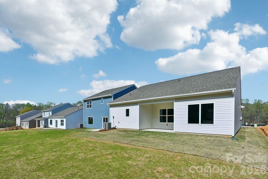 Exterior details and patio area of a home in Willow Estates, Shelby (Image 4).