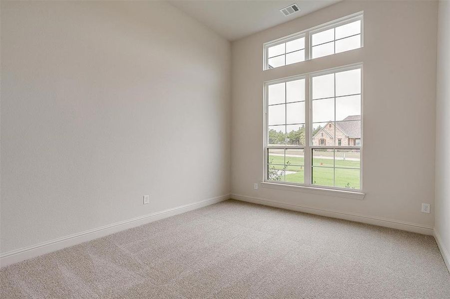 Unfurnished room with a healthy amount of sunlight and carpet floors