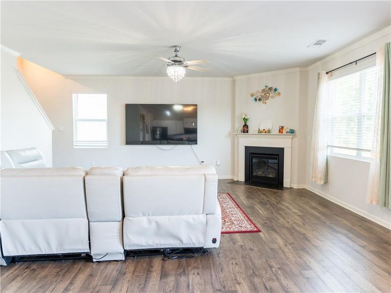 Furnished interior view inside a new home in , Cumming (Image 12).