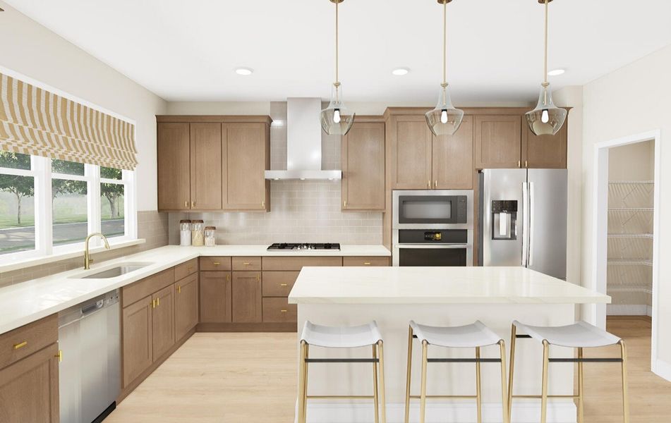Furnished interior view inside a new home in Ellis Townes, Charlotte (Image 2).