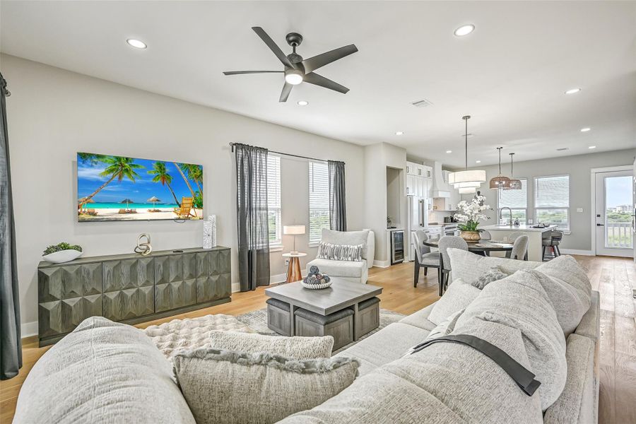 Furnished interior view inside a new home in , Galveston (Image 8). Furnished interior view inside a new home in , Galveston (Image 8).