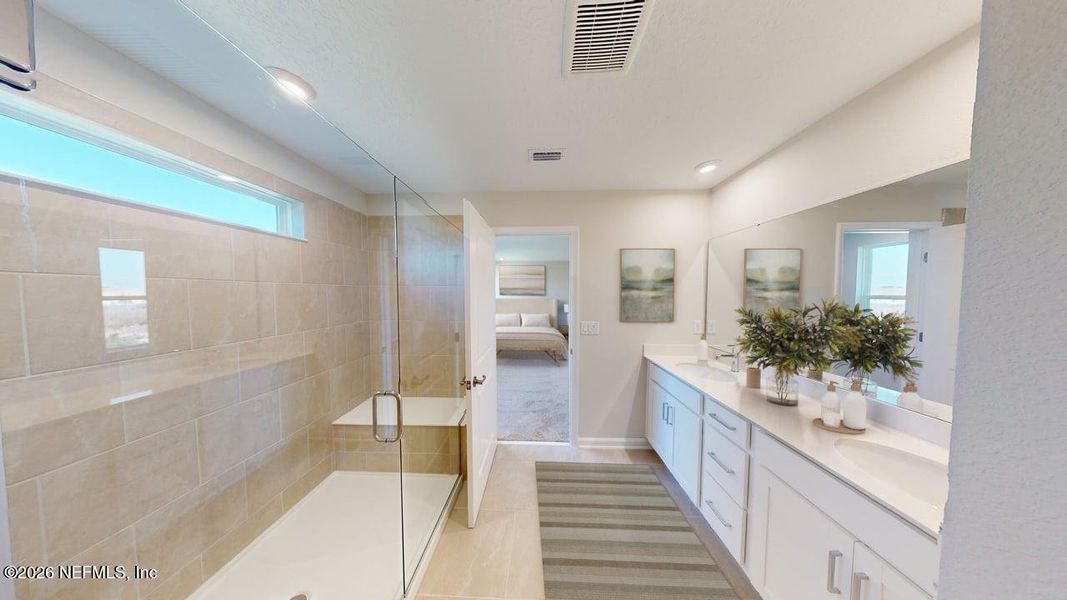 Furnished interior view inside a new home in Lakes at Bella Lago, Green Cove Springs (Image 9).