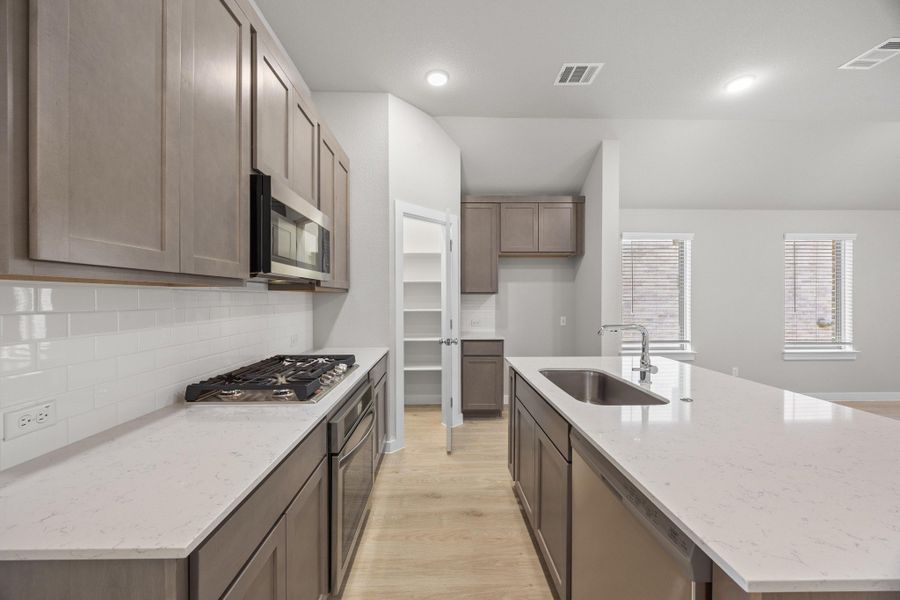 Furnished interior view inside a new home in Lakeside at Tessera, Lago Vista (Image 8).