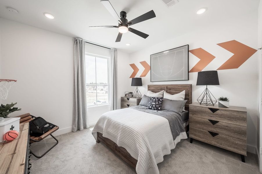 Representative furnished interior of a home built from the Wren by Tri Pointe Homes in Oakhill Reserve, Tomball (Image 30).